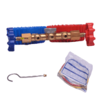 Double Gauge Manifold Comes with 3 Hose Pipes Compatible with R22, R134 Gases - Image 6