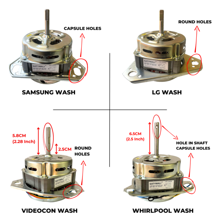 WASH MOTORS DIFFERENCE WASH MOTORS DIFFERENCE