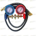Double Gauge Manifold Set Comes with 2 Heavy Hose Pipes Compatible with All Gases.