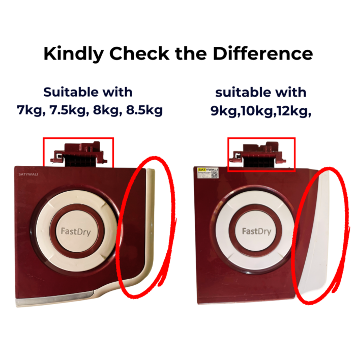 Voltas BEKO Spin Lid Dryer Door Burgundy Color Semi-Automatic Washing Machine - Image 7