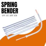 Spring Tube Benders 4 Pieces 1/4", 1/2", 3/8", 5/8 Inch Tube Bender Kit for Copper and Aluminum Thin Wall Steel Tubing