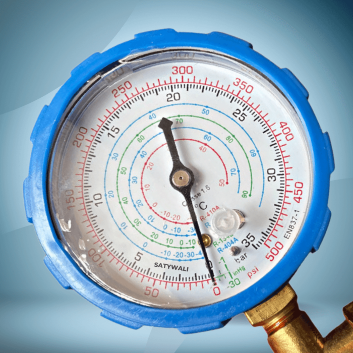 Single Gauge Manifold Combo with Charging Line (1/4x1/4 inches size) Compatible with R-22 and R-134 - Image 8