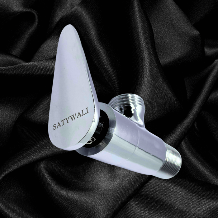 Angle Valve Cock for Bathroom and Kitchen Durable, Anti Rust Brass Finish Elegant Design - Image 3