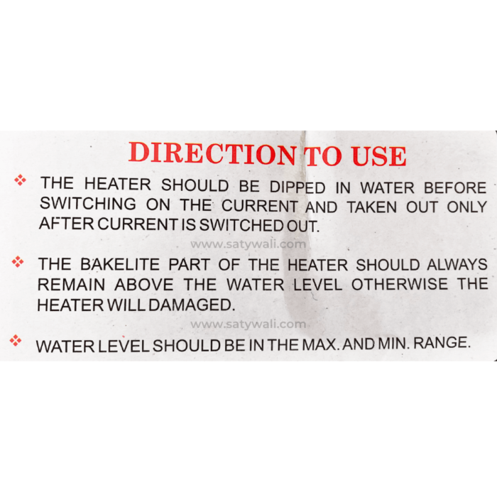 SATYWALI Water Heater Rod