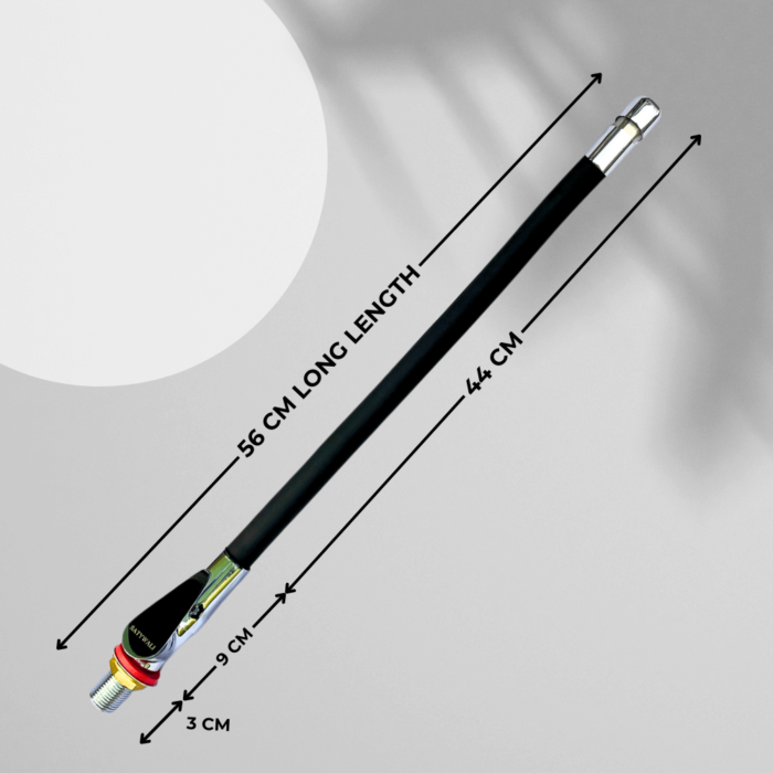 Single Flow Swan Neck Tap with 360° Flexible Silicone Spout, Matt Black & Chrome Finish – Deck Mounted for Wash Basin and Kitchen Sink - Image 6