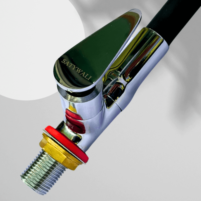 Single Flow Swan Neck Tap with 360° Flexible Silicone Spout, Matt Black & Chrome Finish – Deck Mounted for Wash Basin and Kitchen Sink - Image 5