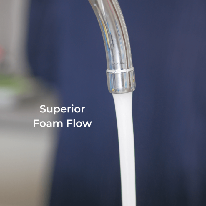 Swan Neck Pillar Tap with 360° Silicone Spout Brass Chrome Finish for Wash Basin and Kitchen & Bathroom - Image 8