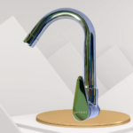 Swan Neck Pillar Tap with 360° Silicone Spout Brass Chrome Finish for Wash Basin and Kitchen & Bathroom