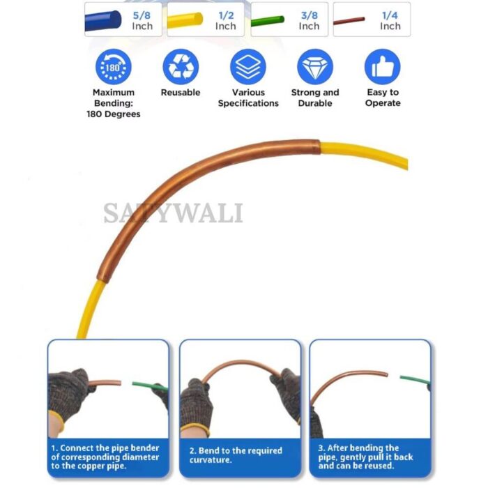 Copper Pipe Inner Bender Rubber Plastic