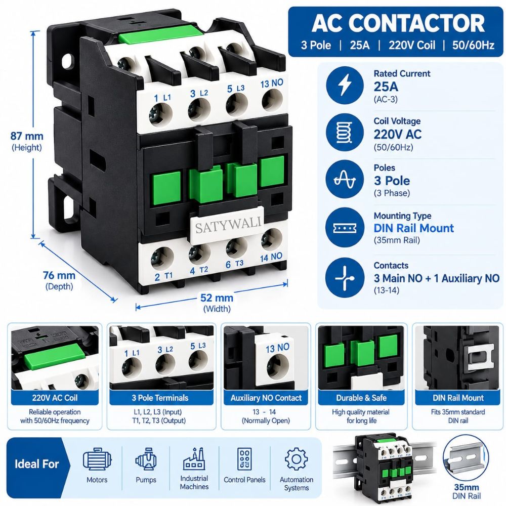 3 Pole Contactor 32A